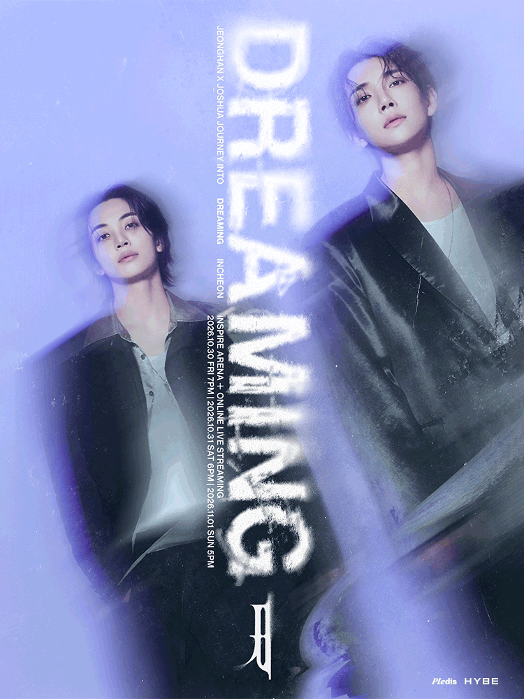 JEONGHAN X JOSHUA JOURNEY INTO ［DREAMING］ - INCHEONの公式ポスターです。